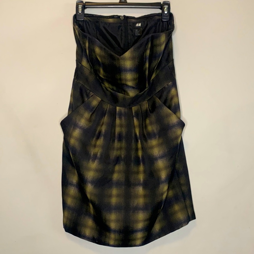 H&M Strapless Fitted Dress